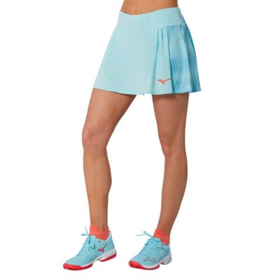 Mizuno Printed Flying Skirt Kadın Tenis Eteği Mavi. 4